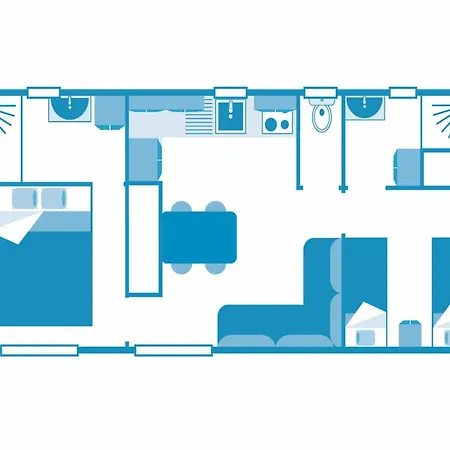 Albatre 4p 2bdrms Aircon סנט-אובן-סור-מר